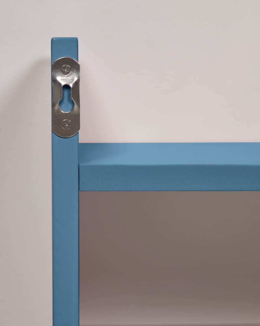 Estante perchero Florentina de MDF acabado azul 52,5 cm FSC