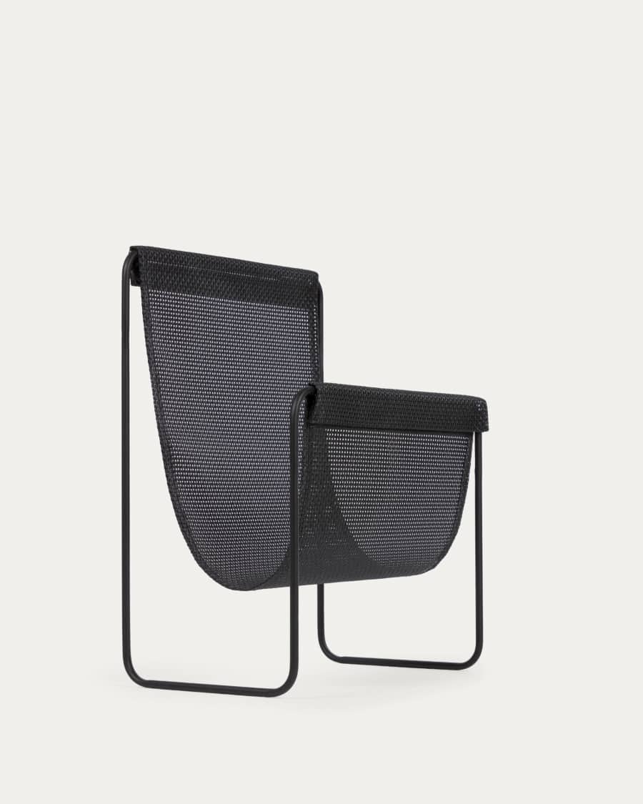 Μεταλλική θήκη περιοδικών Siana, μαύρο