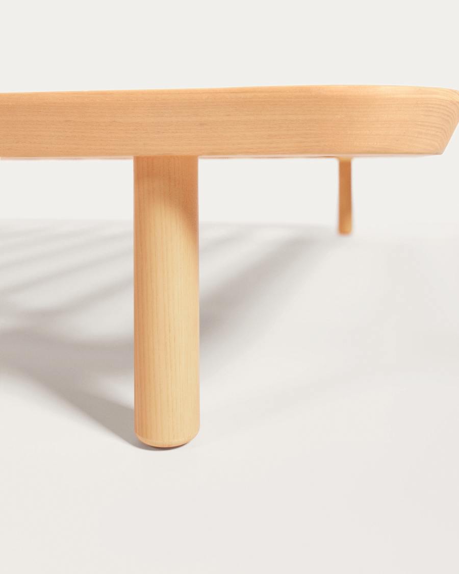 Anielle bed made from solid ash wood for a 90 x 200 cm mattress