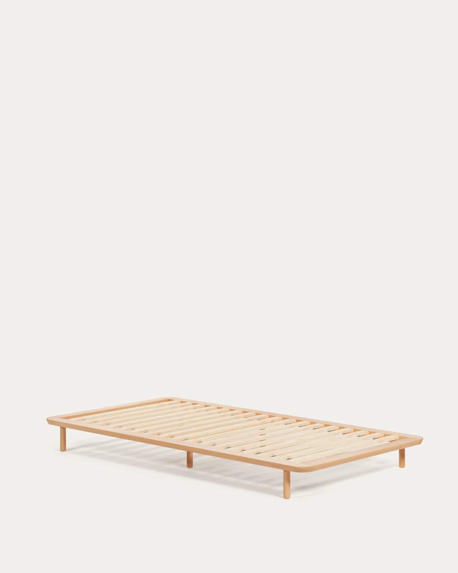 Anielle bed made from solid ash wood for a 90 x 200 cm mattress