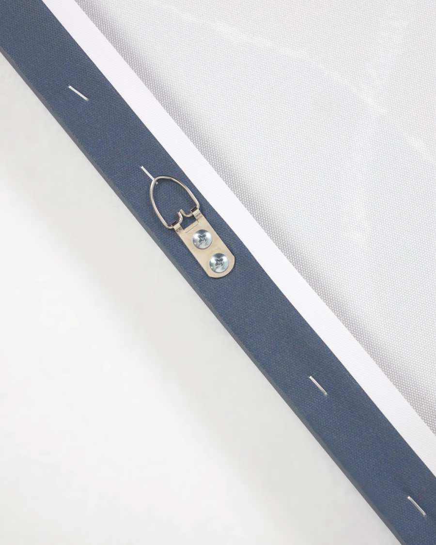 Zoeli blue and red abstract canvas 60 x 90 cm