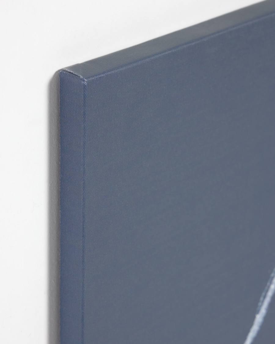 Zoeli blue and red abstract canvas 60 x 90 cm