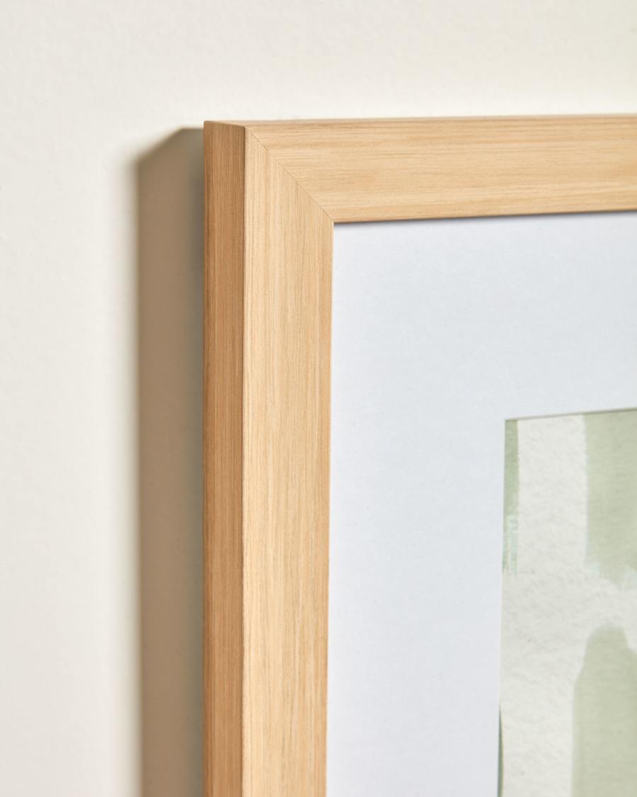 Briseida painting with green rectangles, 50 x 70 cm