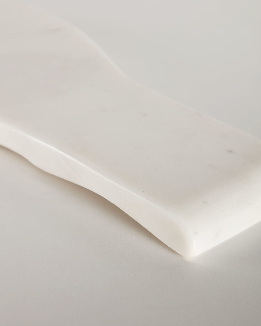 Cinderella spoon rest in white marble