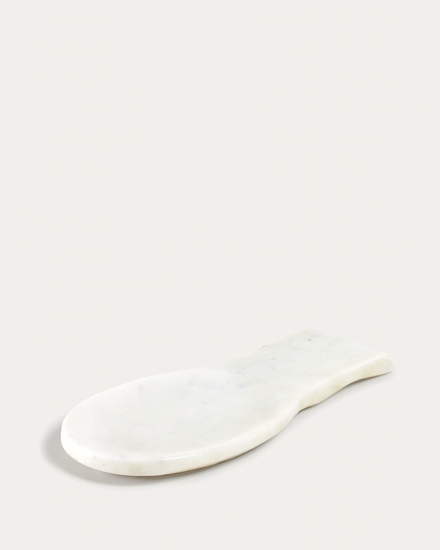 Cinderella spoon rest in white marble