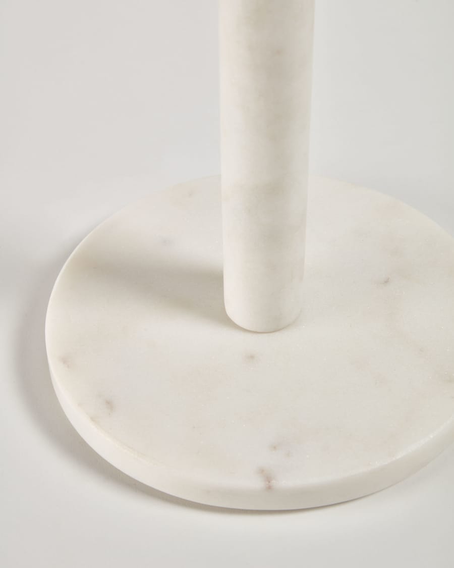Willard kitchen paper holder in white marble