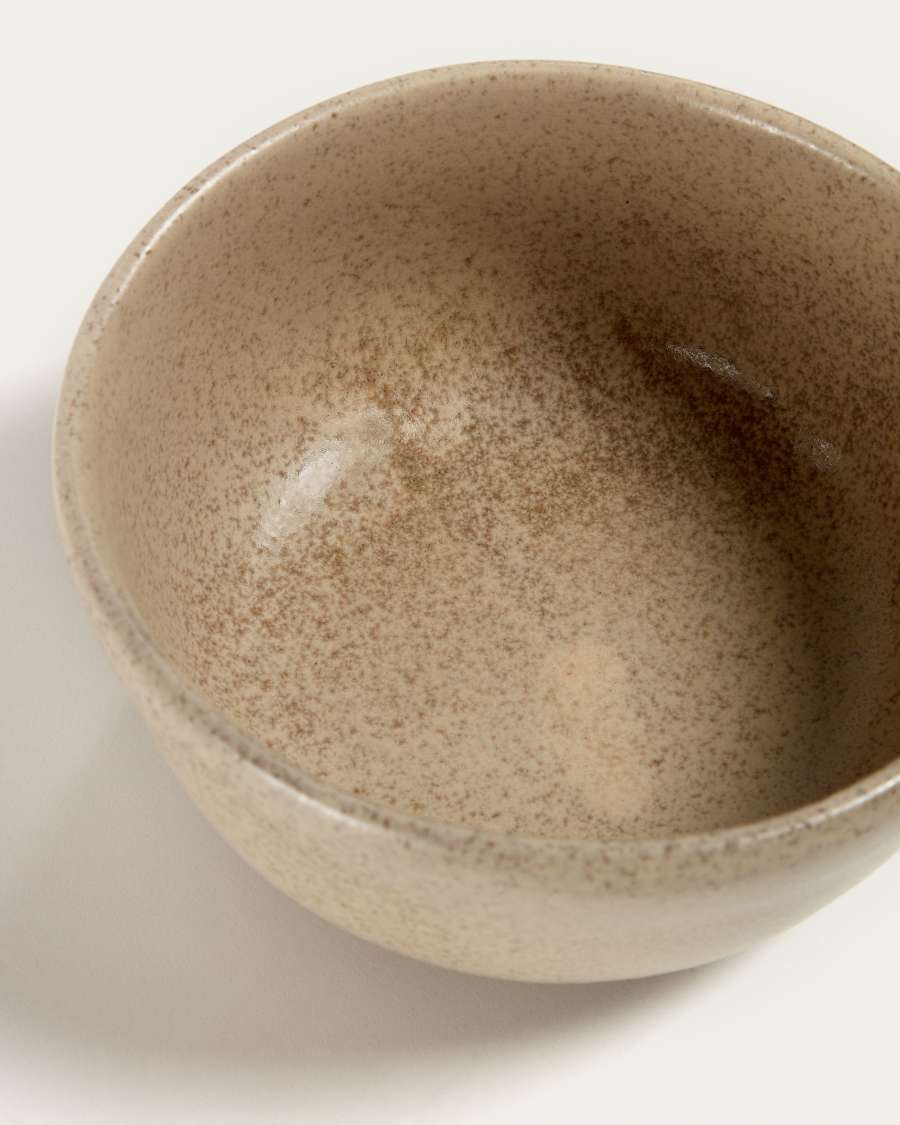 Tersilia bowl in brown ceramic