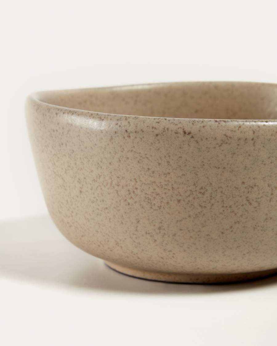 Tersilia bowl in brown ceramic