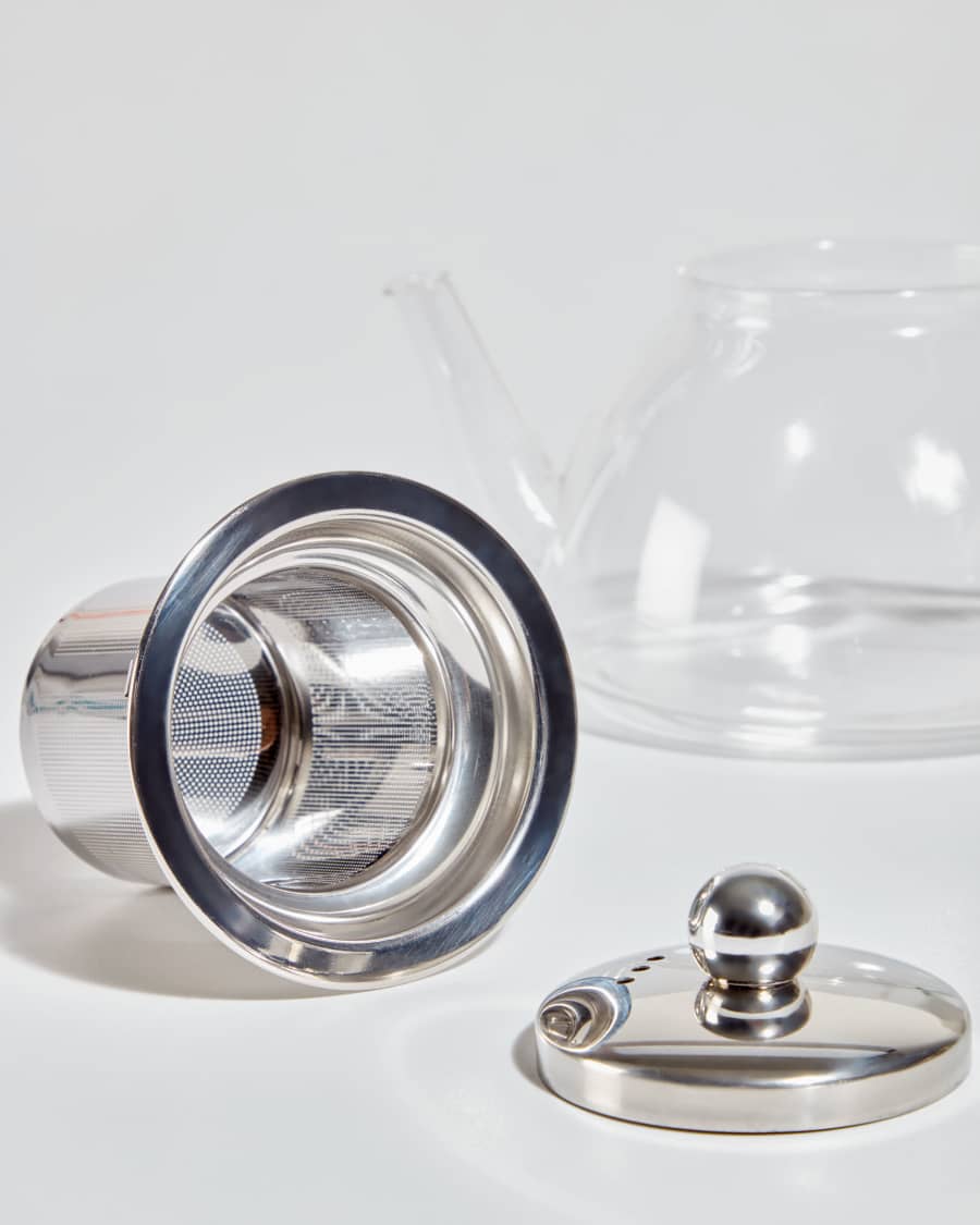 Τσαγιέρα Eulalia, διάφανο και γκρι γυαλί