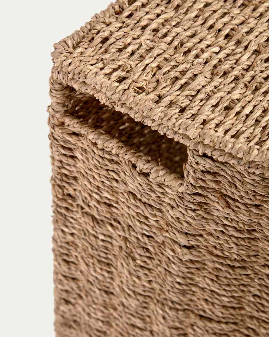 Nazaria set of 2 baskets, made from natural fibre rope, with a natural finish 54 cm / 58 cm