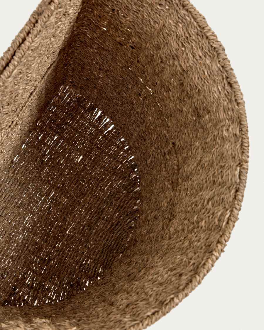 Nazaria set of 2 baskets, made from natural fibre rope, with a natural finish 54 cm / 58 cm