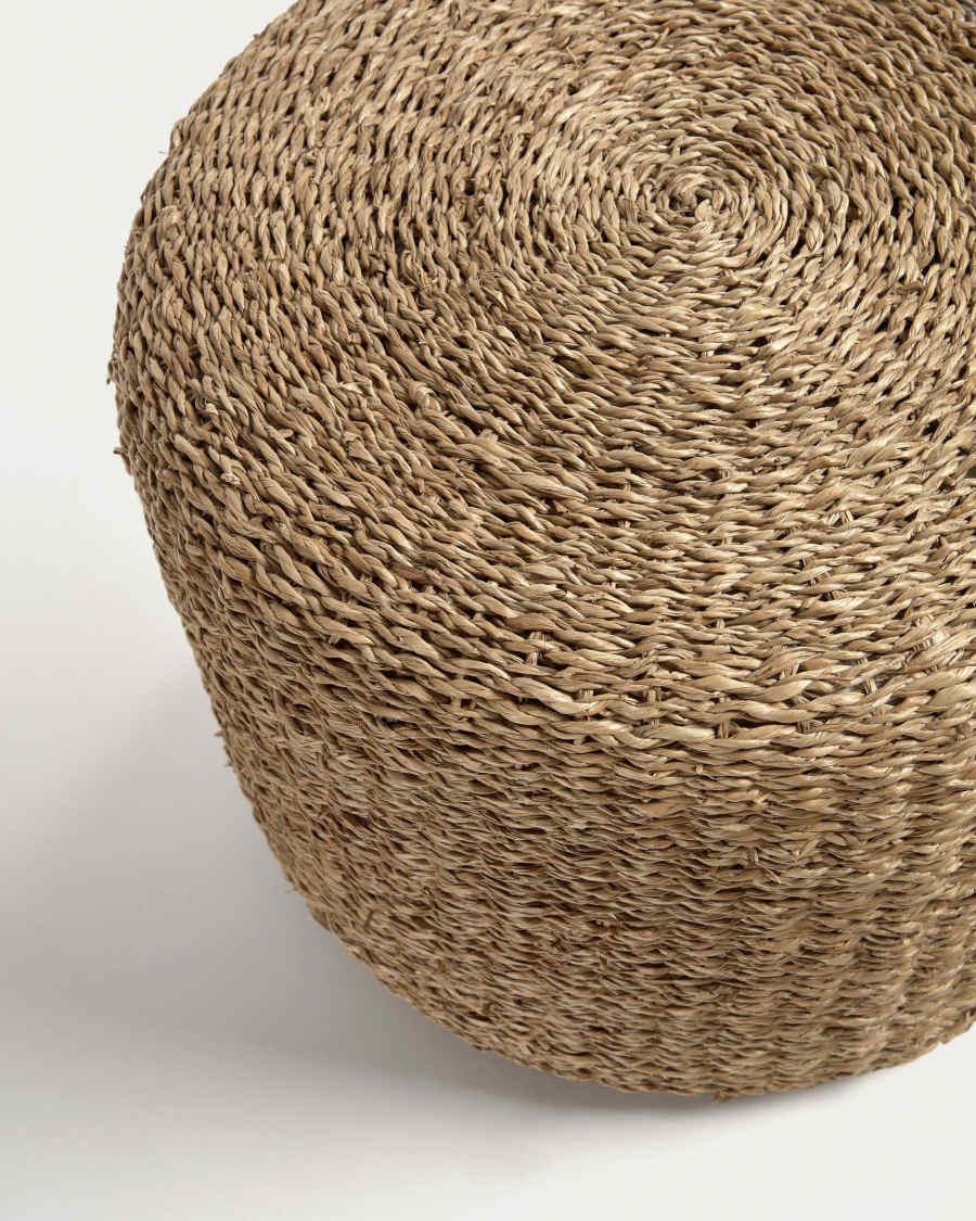 Someina natural fibre round footrest, Ø 40 cm