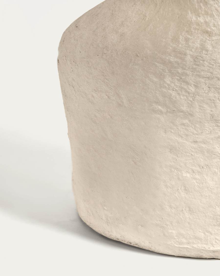 Gerro Candida de cotó maixé beix 20 cm