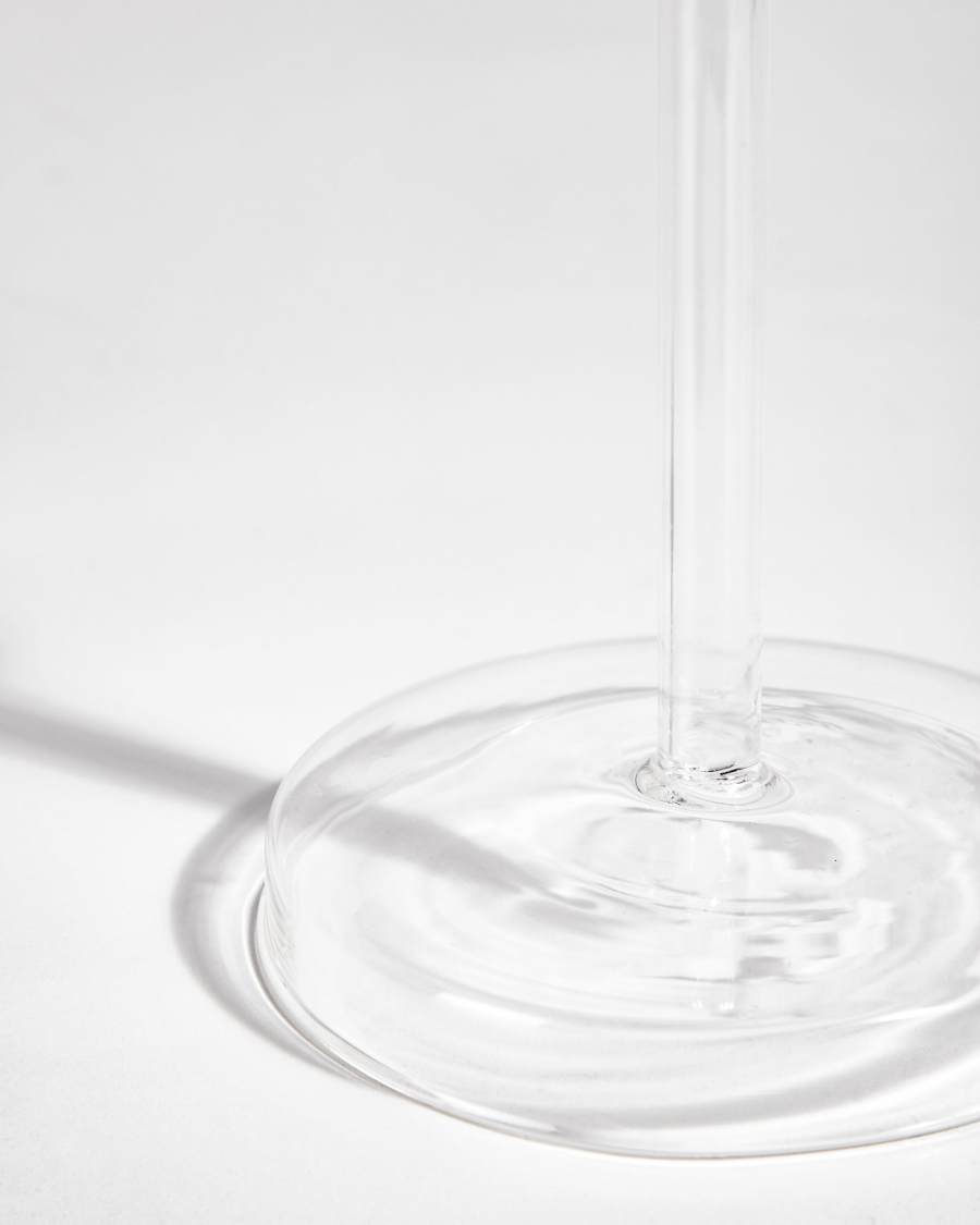 Zulma grote kandelaar van transparant glas