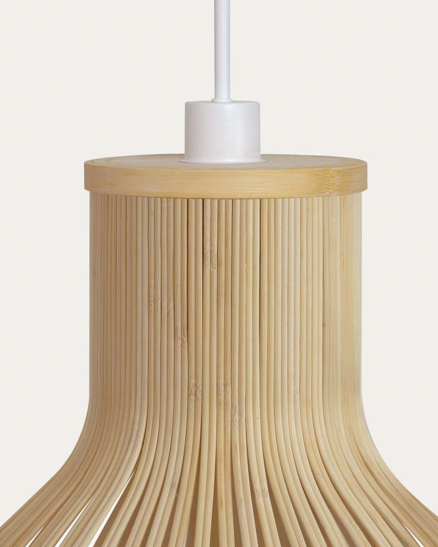 Nathaya bamboo ceiling lampshade with a natural finish, Ø 60 cm