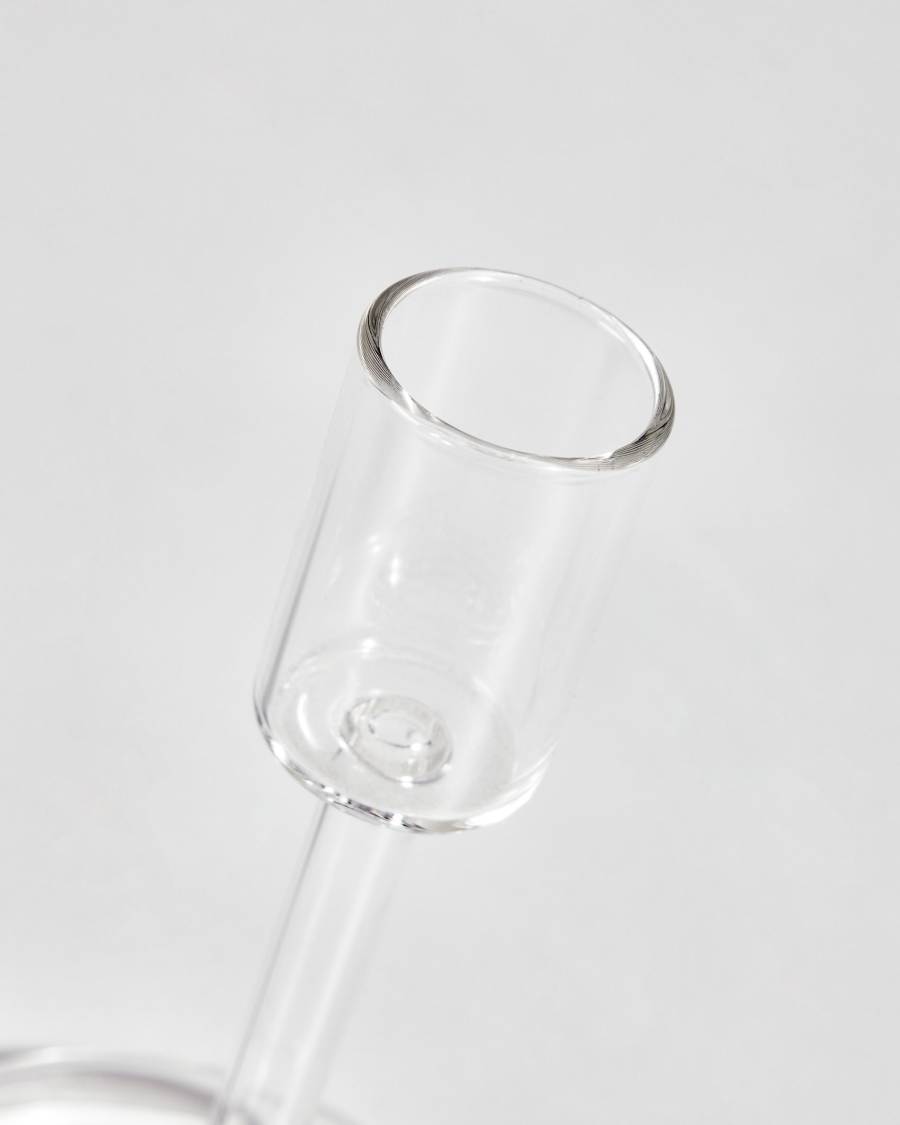 Zulma small candle holder made from transparent glass