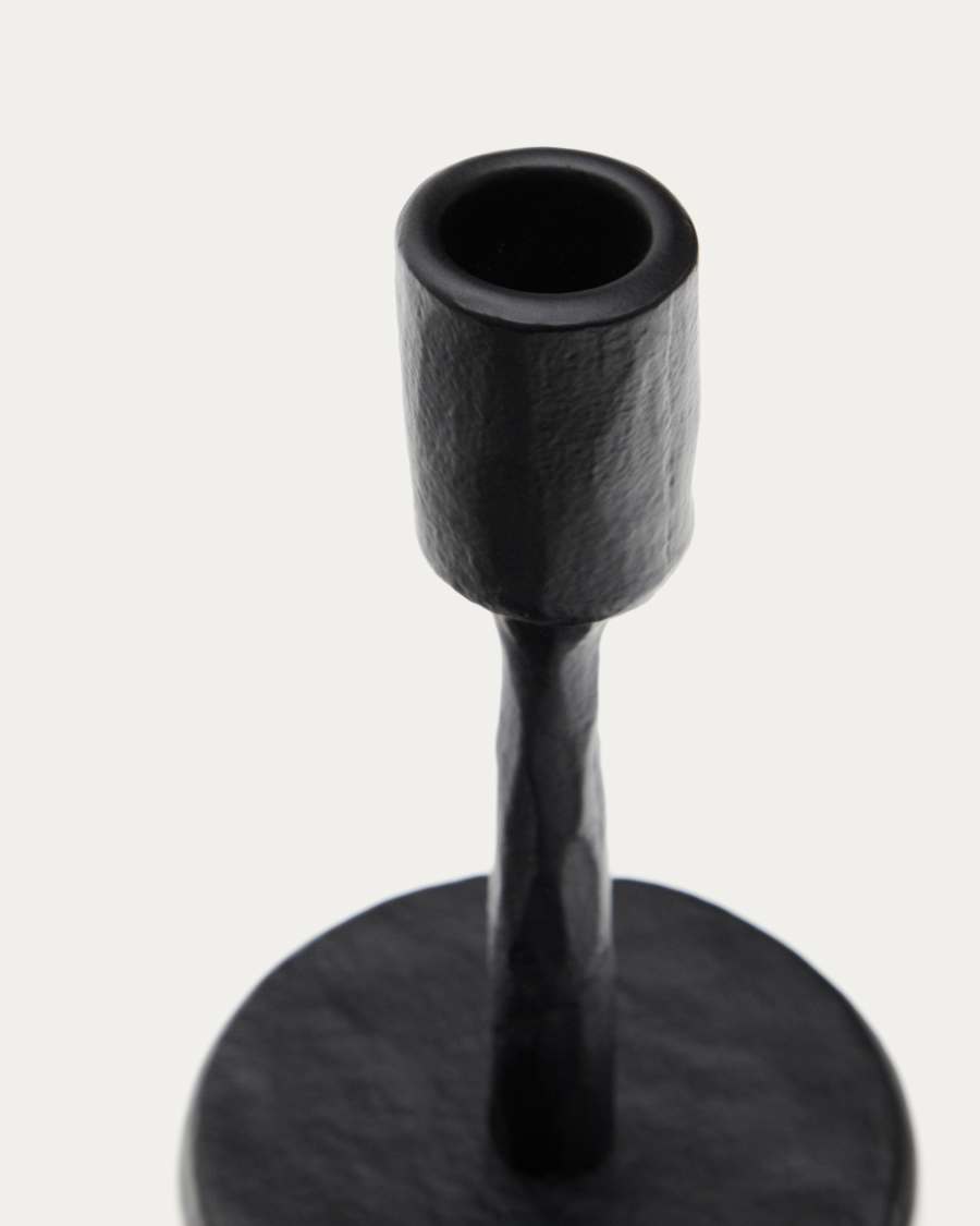 Μικρό κηροπήγιο Nuvro σε μαύρο αλουμίνιο