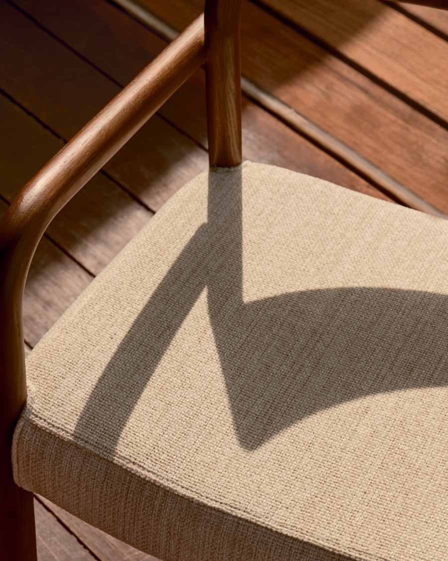 Chaise déhoussable Falconera en bois de chêne, finition noyer FSC Mix Credit