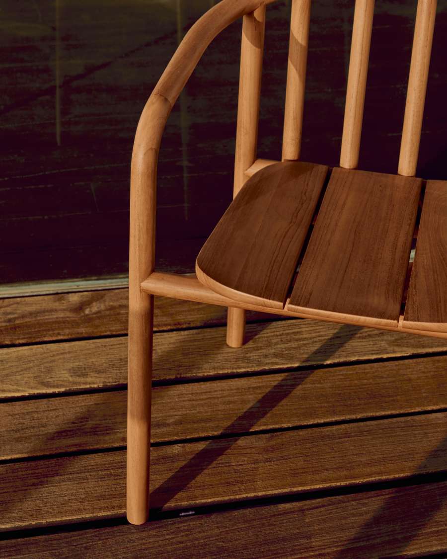 Turqueta Outdoor-Stuhl stapelbar aus massivem Teakholz FSC 100%