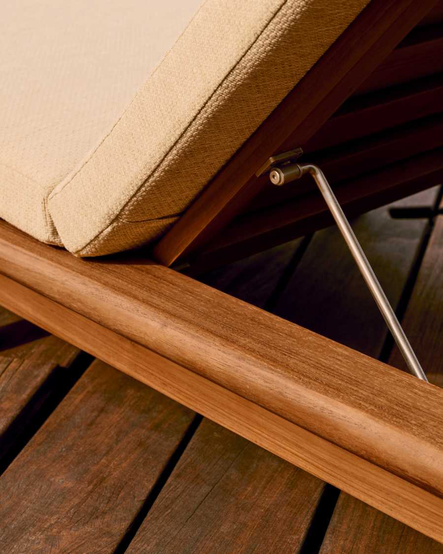 Turqueta sun lounger made from solid teak wood FSC 100%