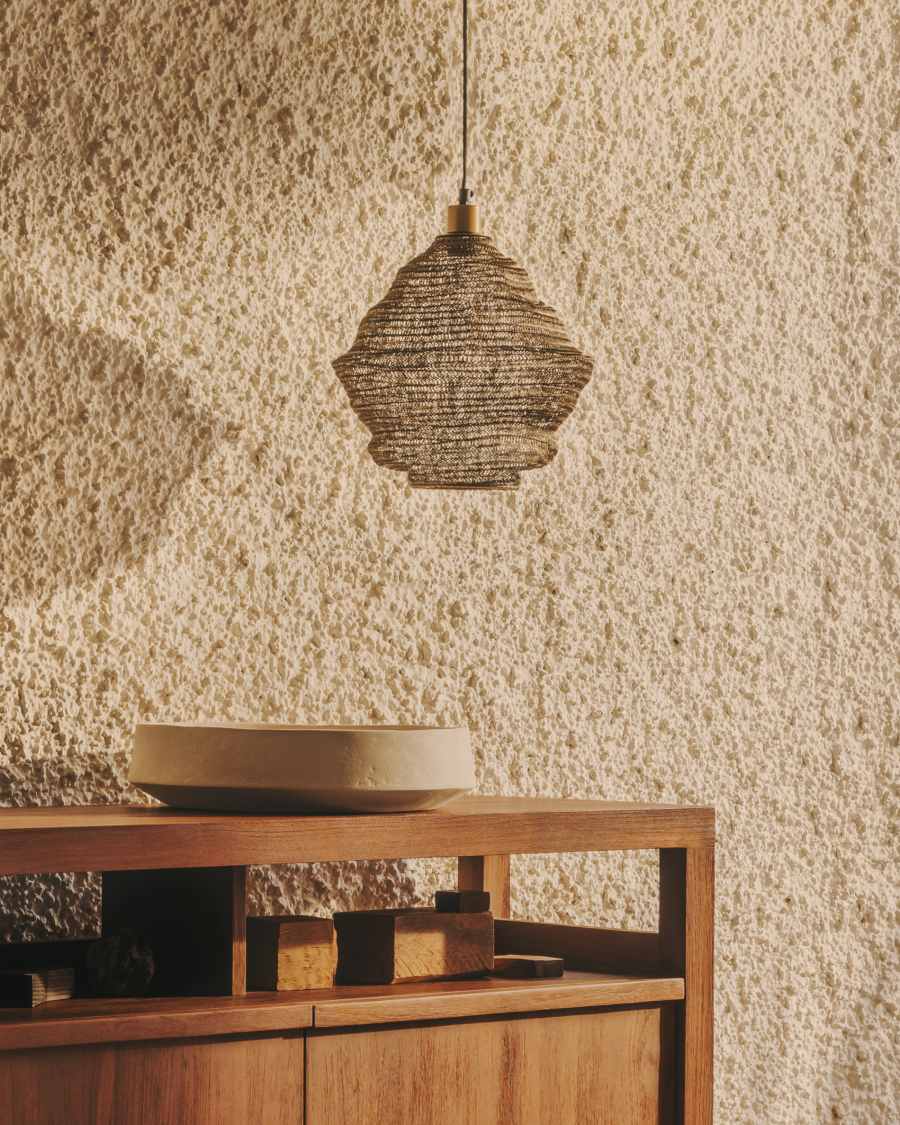 Sarraco gold metal ceiling lamp Ø 30 cm