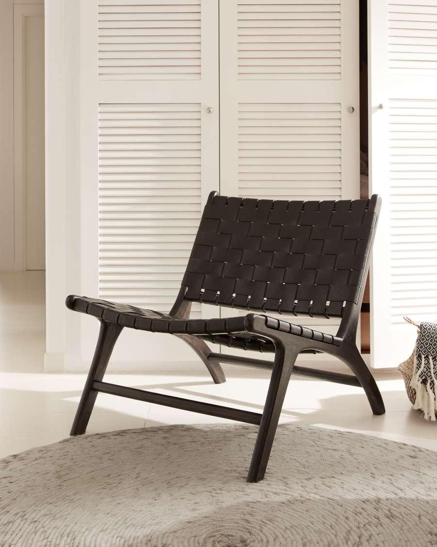 Takashi 100% grey wool round rug, Ø 150 cm