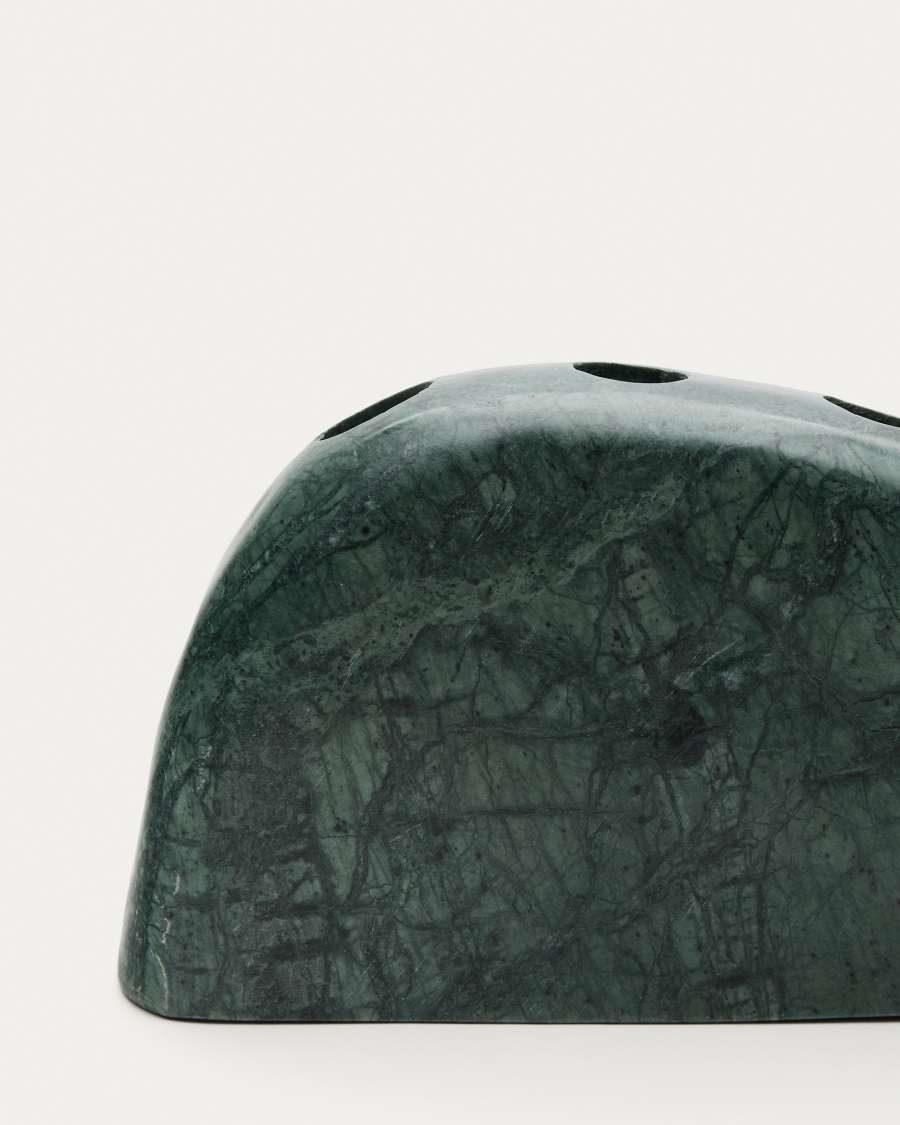 Candelabro grande Signe in marmo verde 10 cm