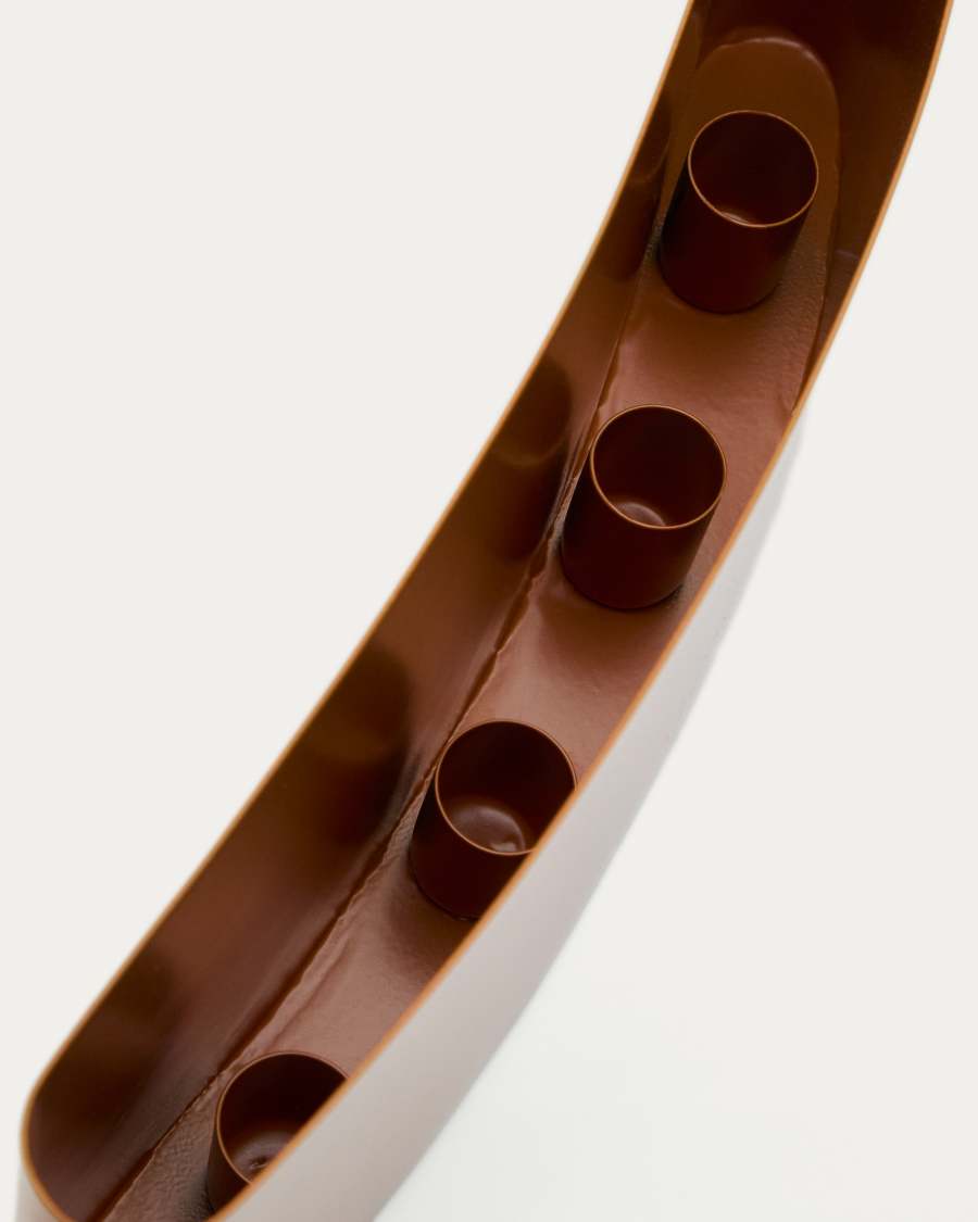 Mistra orange iron candlestick