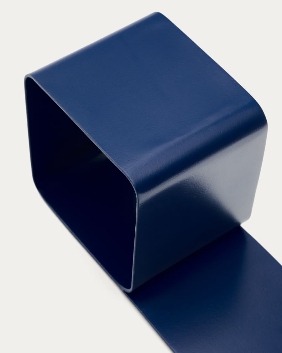 Buchstütze Mistra aus blauem Eisen