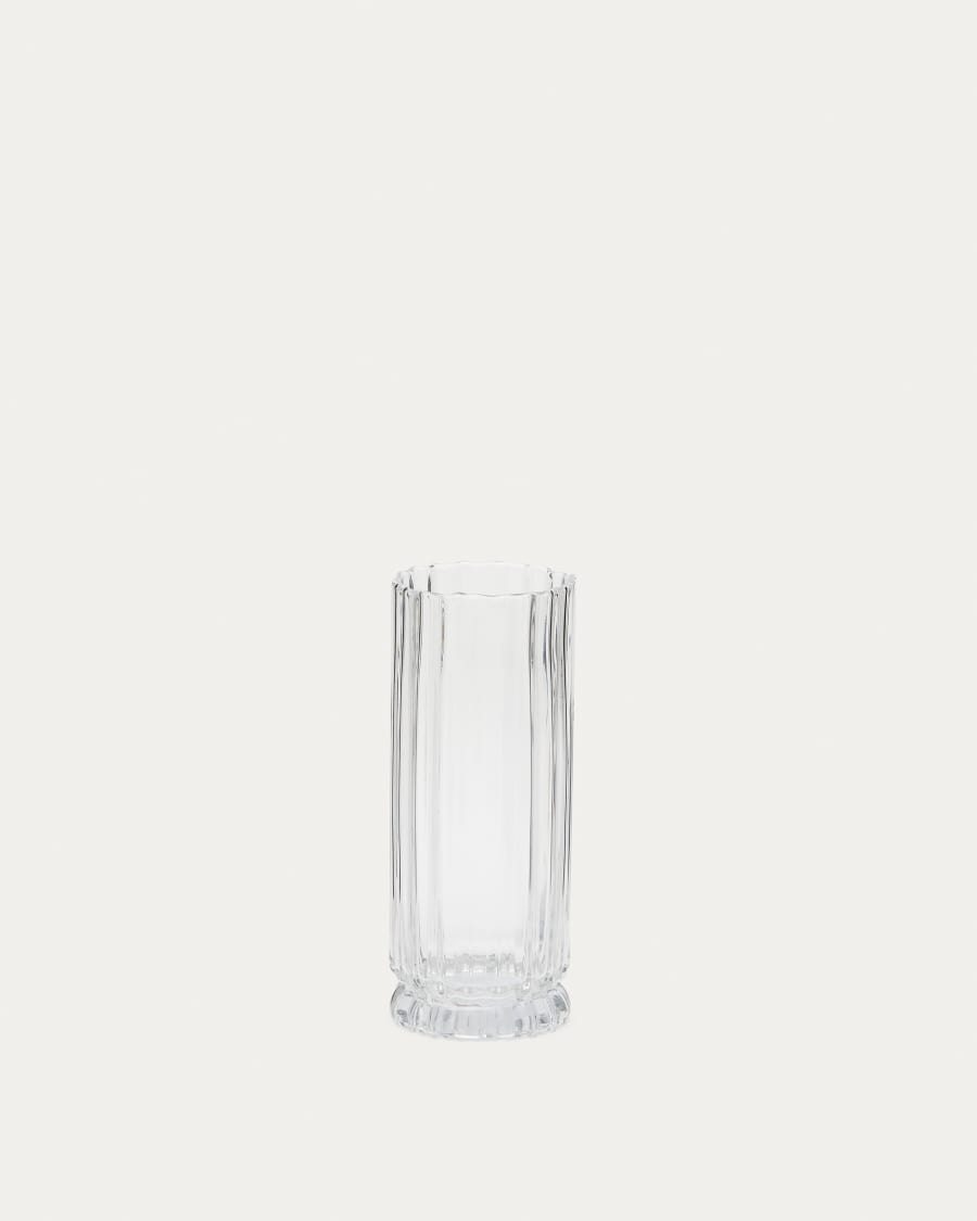 Neblan transparent glass vase, 25.5 cm