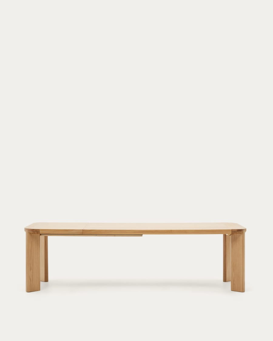 Jondal extendable table made of solid wood and oak veneer, 200 (280) cm x 100 cm FSC 100%