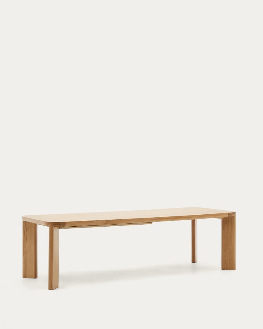 Jondal extendable table made of solid wood and oak veneer, 200 (280) cm x 100 cm FSC 100%
