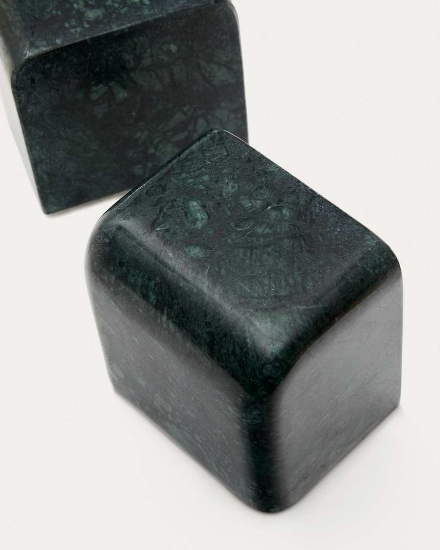 Serre-livres Ferne en marbre gris