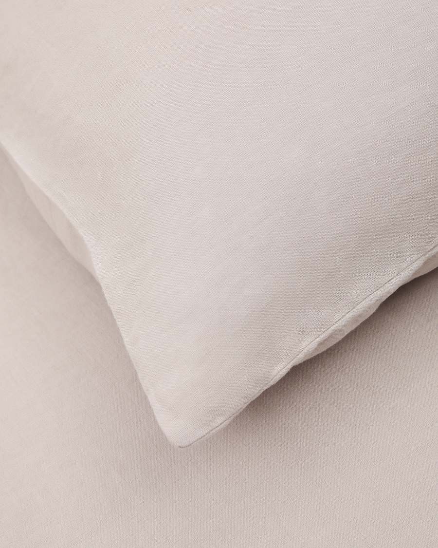 Simmel grey, cotton and linen duvet and pillow cover set, 180 cm bed