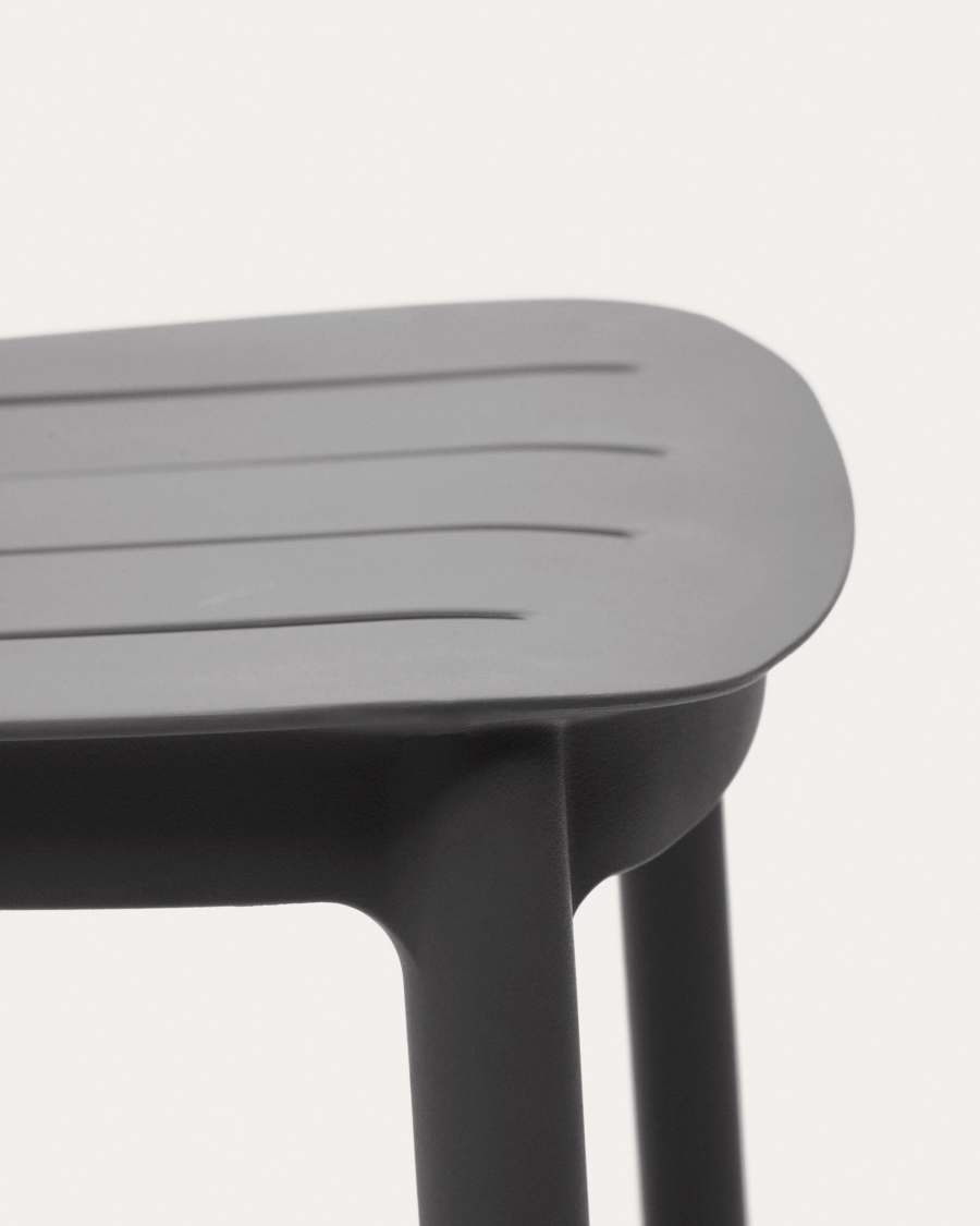 Morella stackable outdoor stool in grey, 75 cm