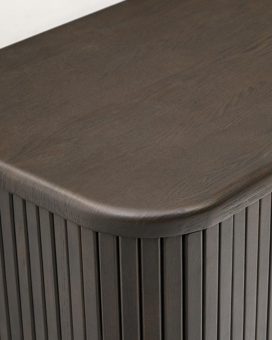 Mobile da bagno Mailen in legno compensato di frassino scuro 90 x 45 cm