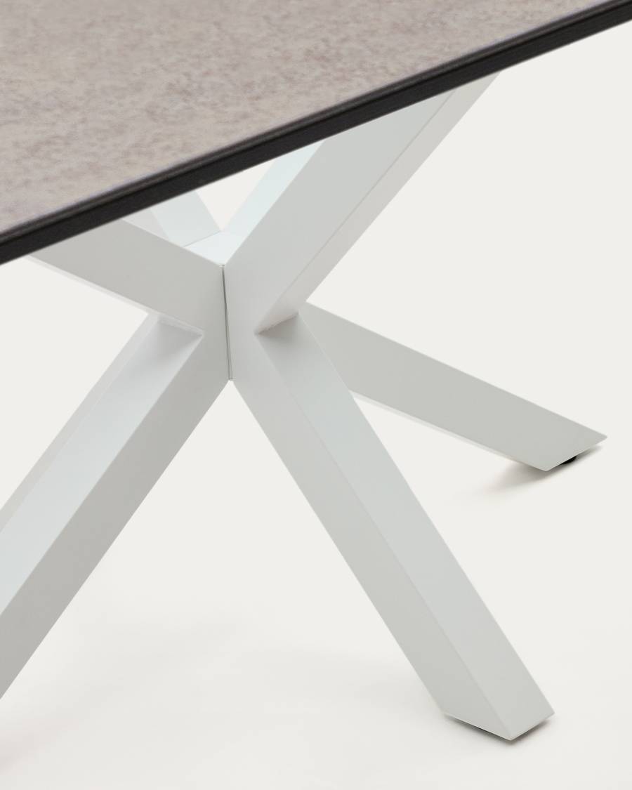 Argo table 200x100, white Porcelain Iron Moss