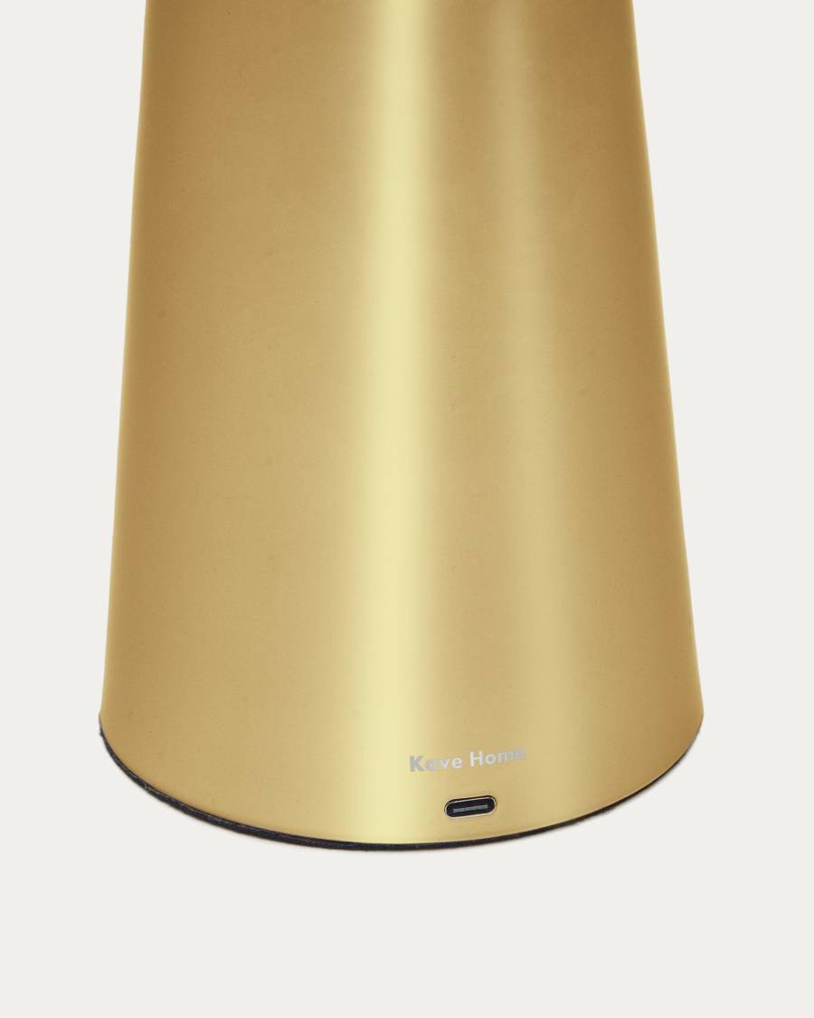 Arenys large metal table lamp in a gold painted finish