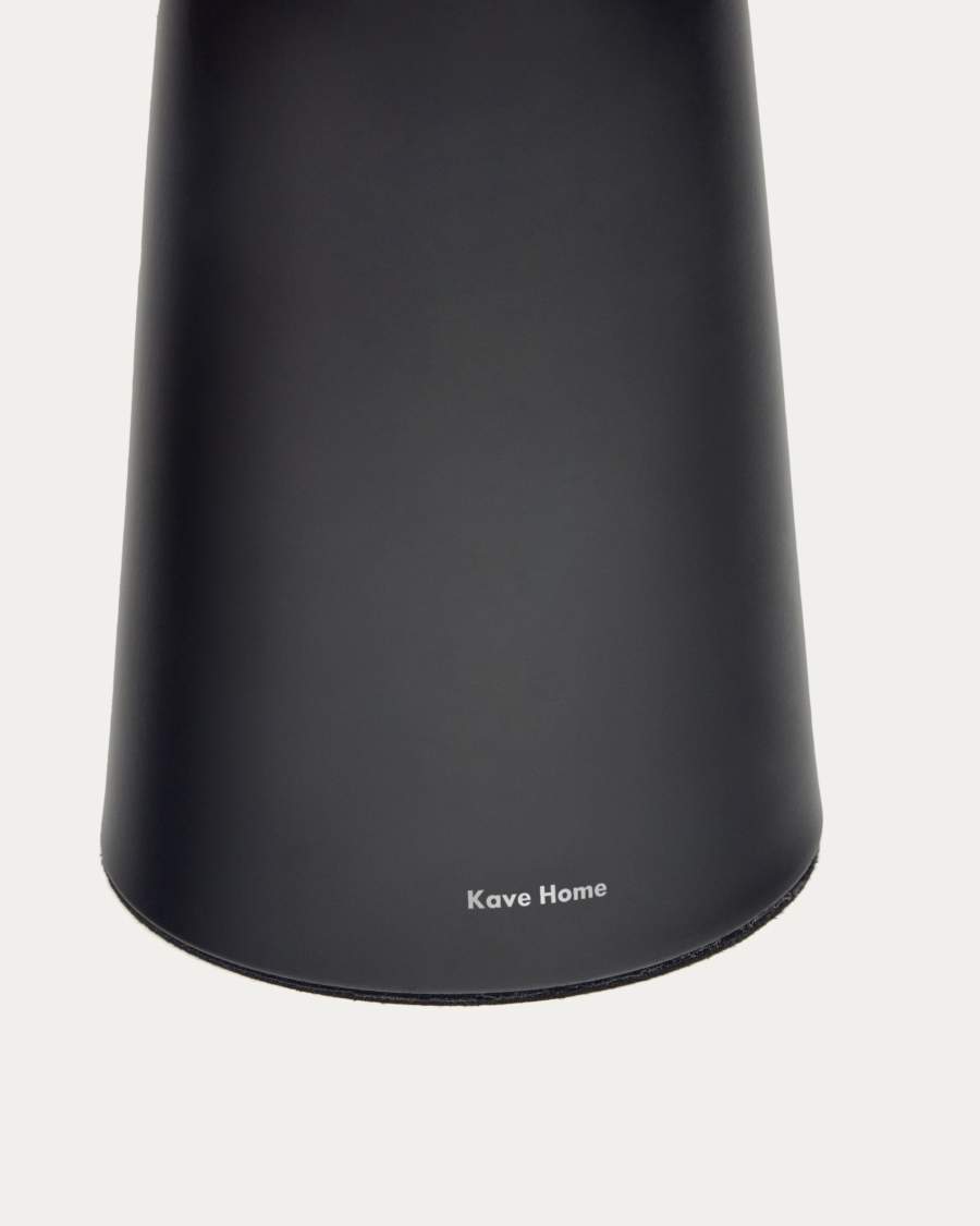 Arenys large outdoor metal table lamp in a black painted finish