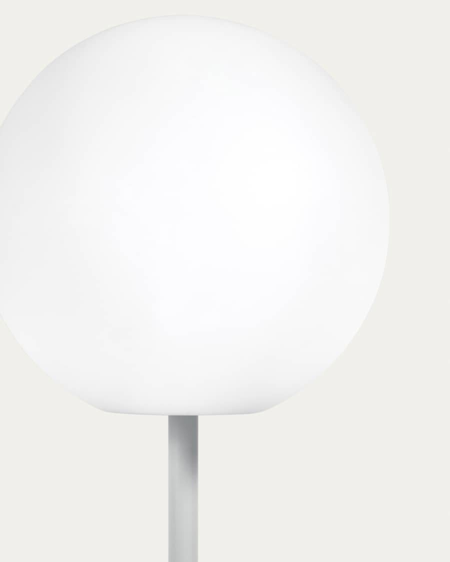 Dinesh outdoor table lamp in grey aluminium 40 cm