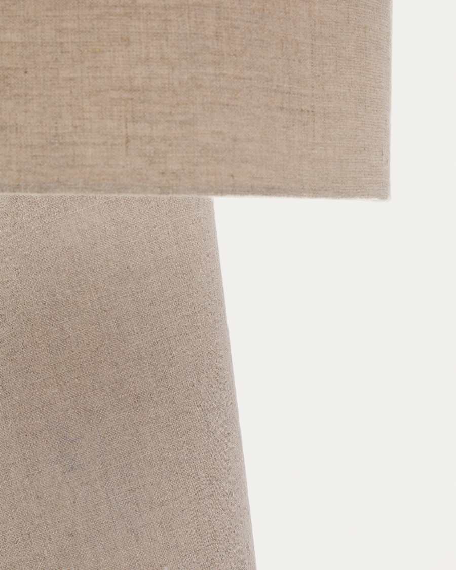 Algaida table lamp in grey fabric