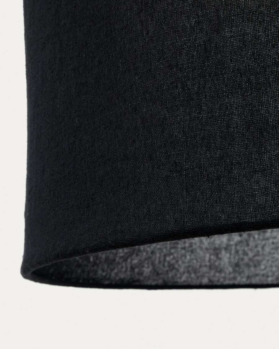 Mariela Schirm für Deckenlampe aus Leinen mit schwarzem Finish Ø 50 x 30 cm