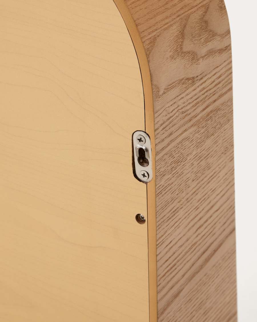 Mirall Salaya de fusta contraxapada de freixe amb acabat natural 90 x 60 cm