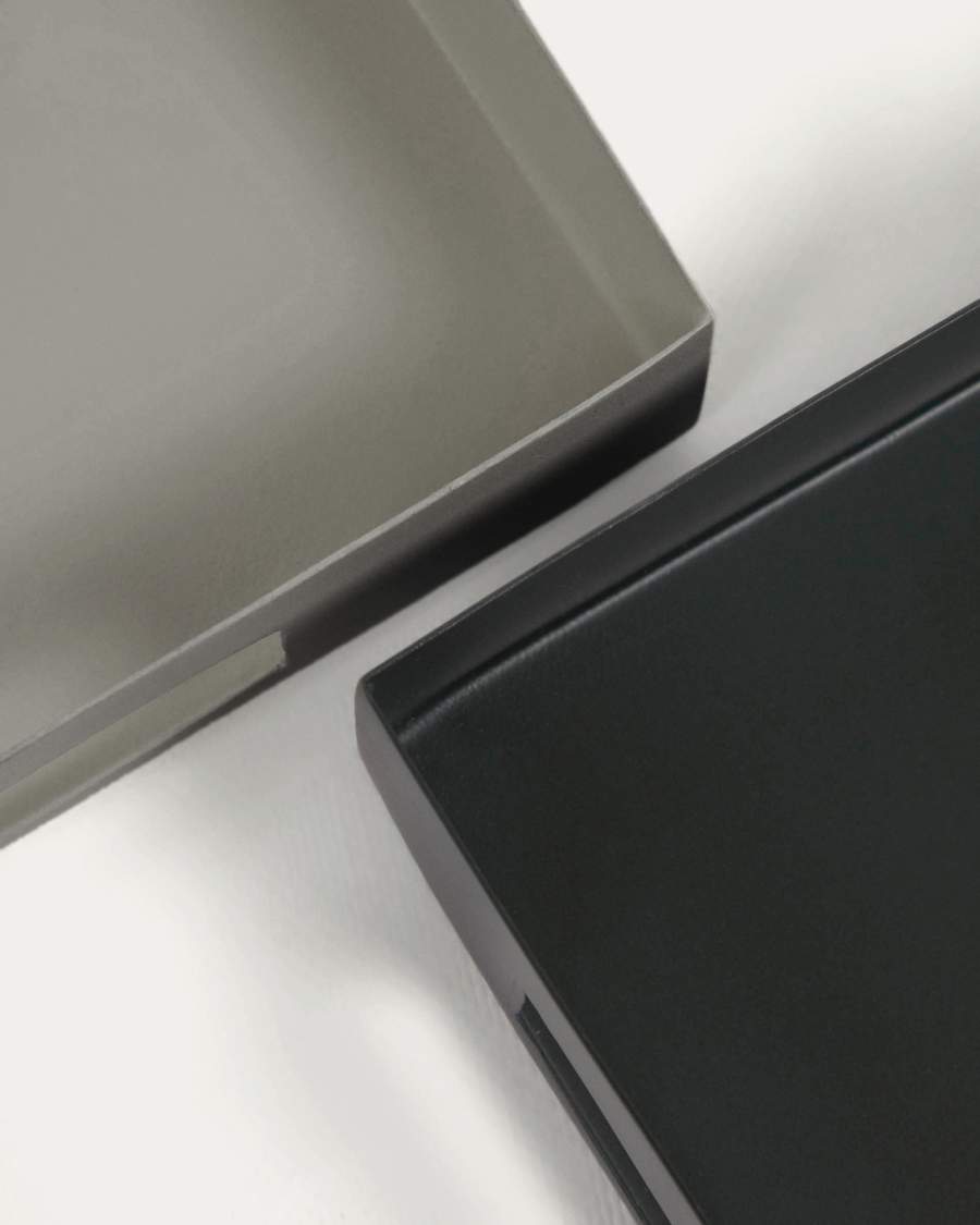 Ghislaine set of 2 trays in multicoloured metal