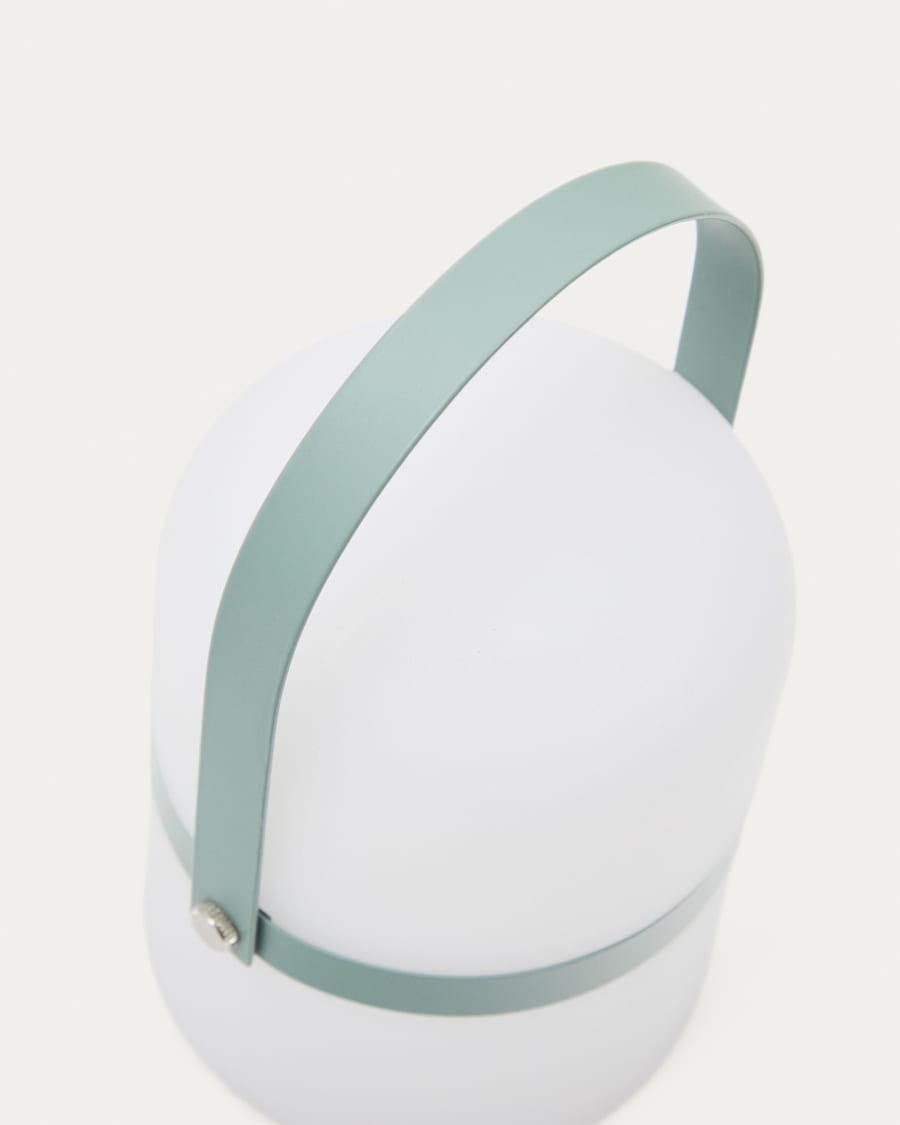 Ridley Mini-LED-Tischlampe aus grünem Polyethylen