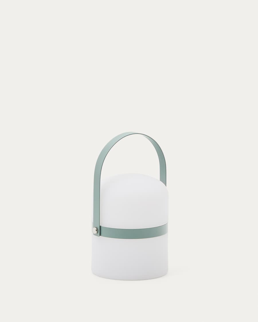 Ridley Mini-LED-Tischlampe aus grünem Polyethylen