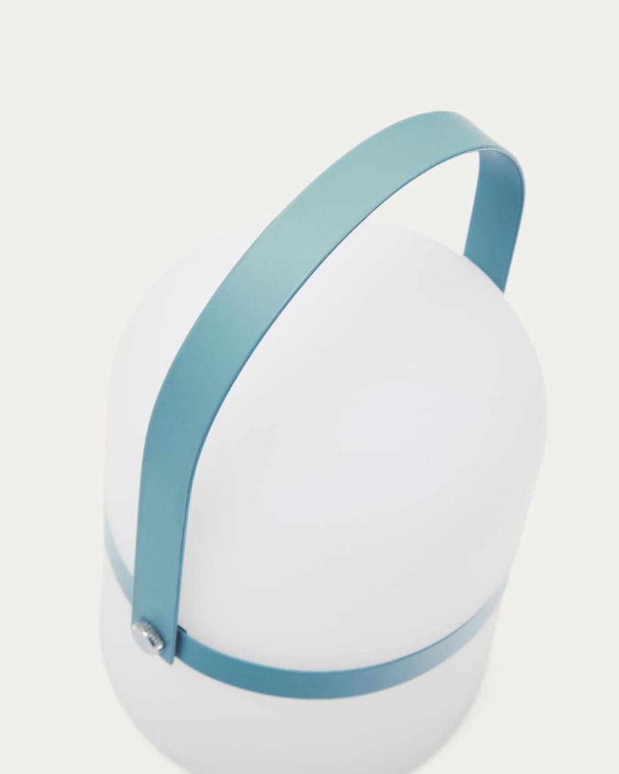 Ridley Mini-LED-Tischlampe aus blauem Polyethylen