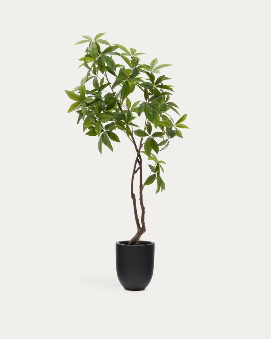 Pachira artificiel avec pot noir 180 cm