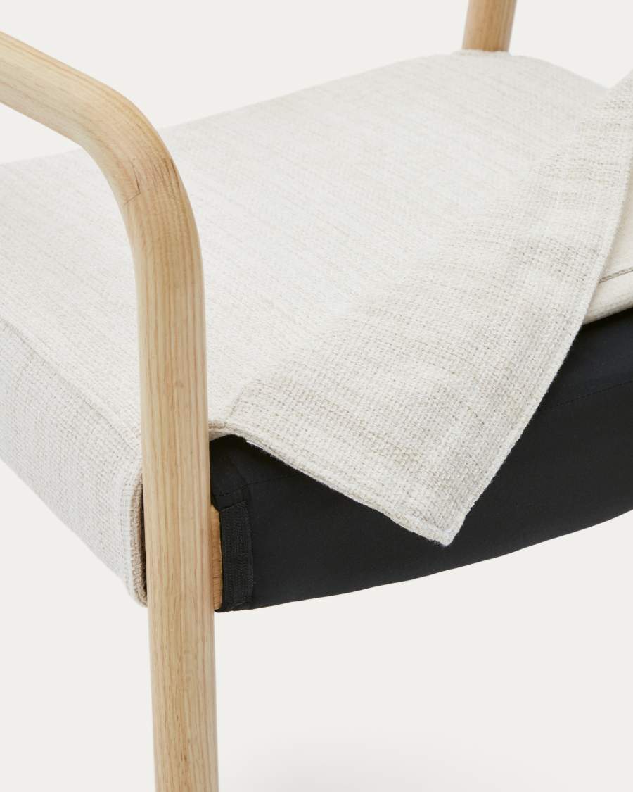 Cover for the Falconera chair in beige chenille