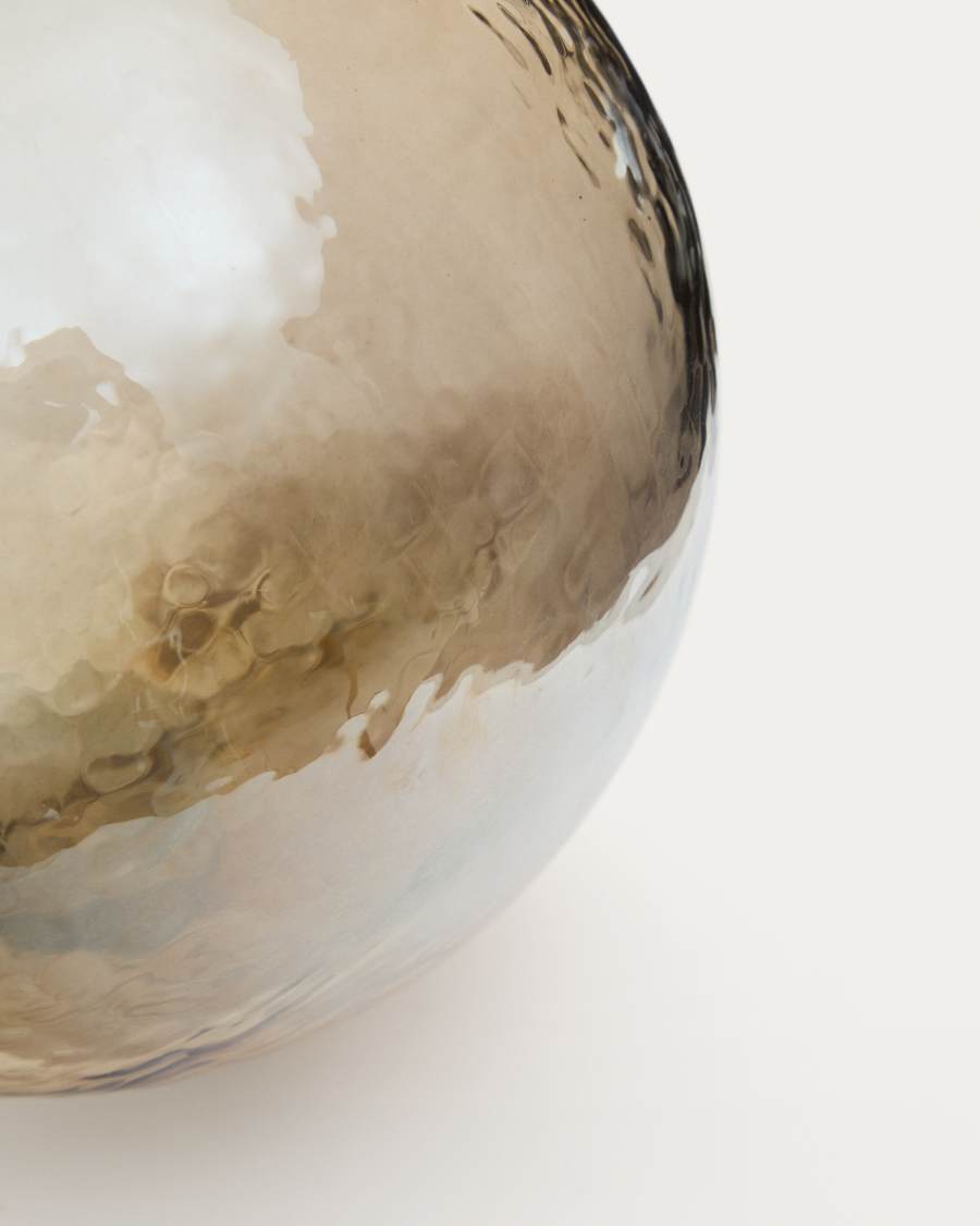 Pallina di Natale Piril in vetro riciclato marrone Ø 25 cm